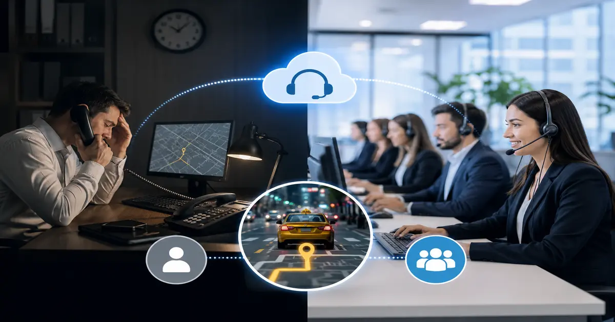 Call Centre Replace an In-House Taxi Dispatcher
