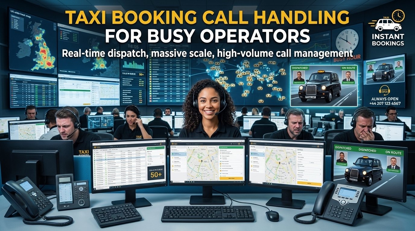 Taxi Call Answering Services UK | 24/7 Taxi Booking Support 